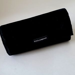 Dolce & Gabbana Glasses Case Black Velvet Inside & Out
